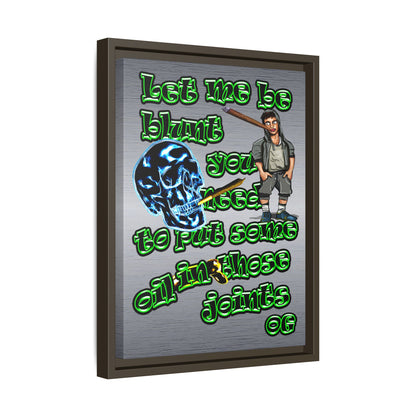 og - framed canvas art (brushed nickel)