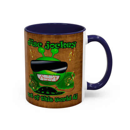 disc jockey - Accent Mug (brown papyrus)