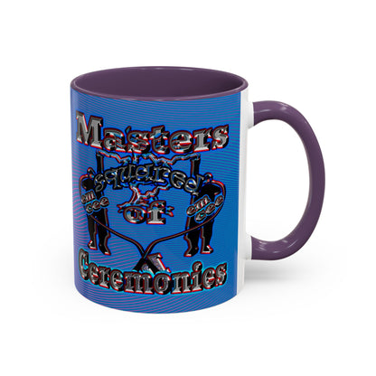 em cee squared - Accent Mug (light blue-purple wave)