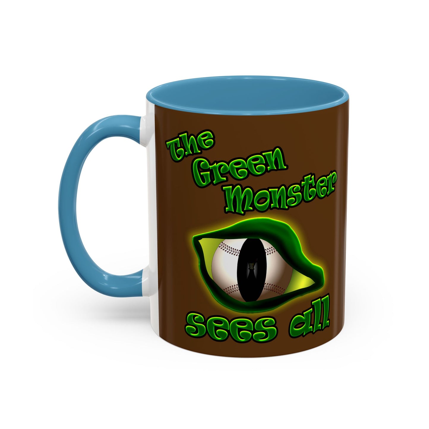 green monster - Accent Mug (brown)