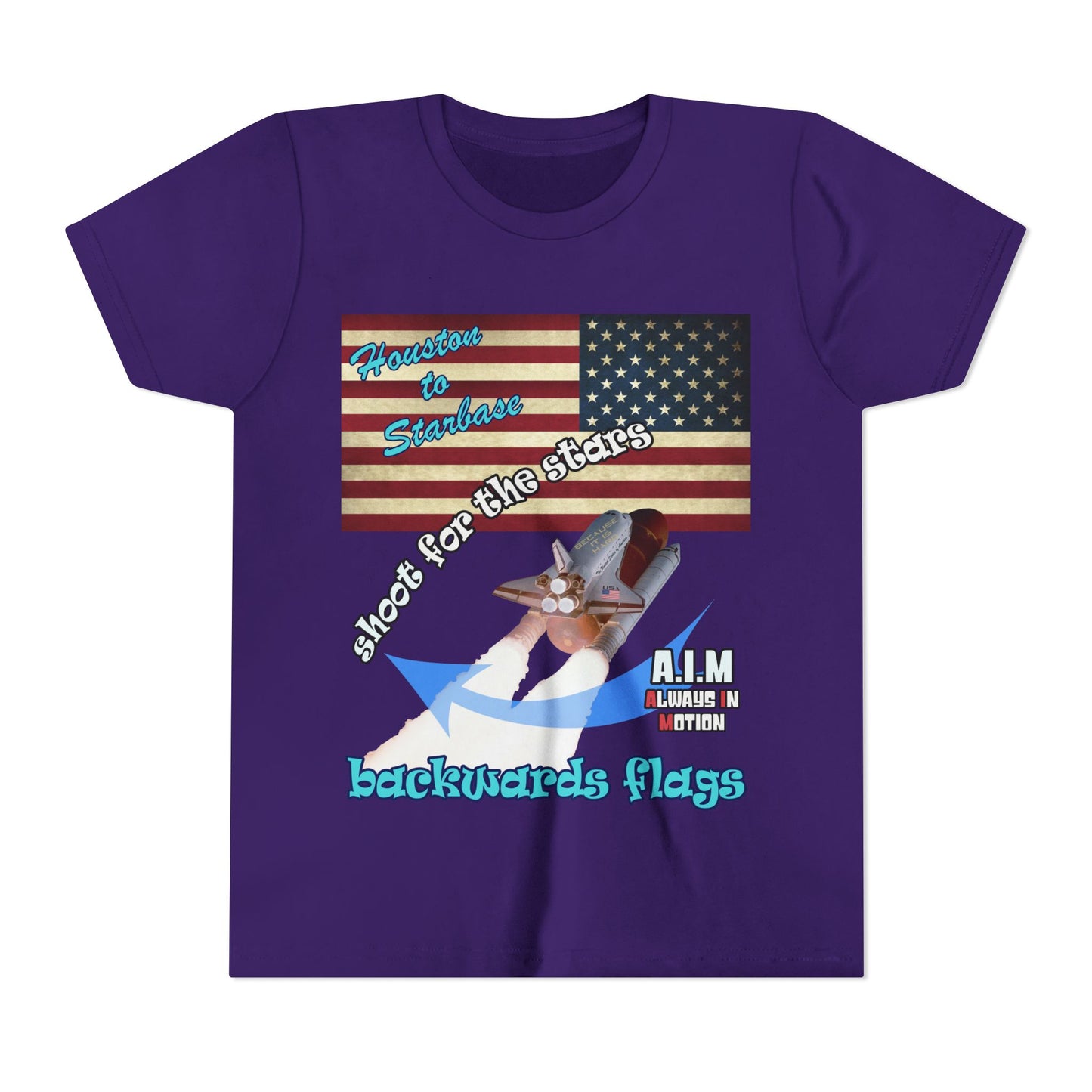 shoot for the stars - Youth Short Sleeve Tee