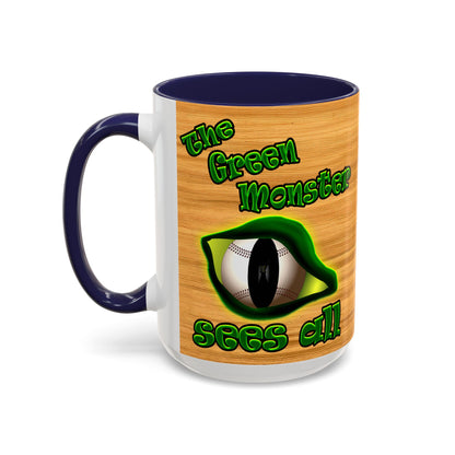 green monster - Accent Mug (butterscotch wood finish)