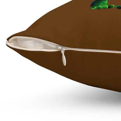 I don't care that your grey - Spun Polyester Square Pillow - (brown)