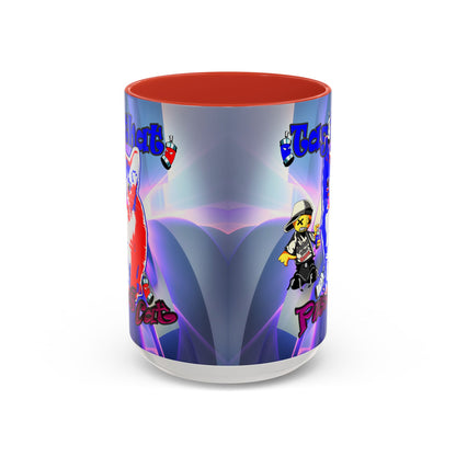tag that - Accent Mug (grey-pink wave)