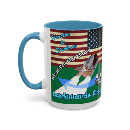 shoot for the stars - Accent Mug (dark green)