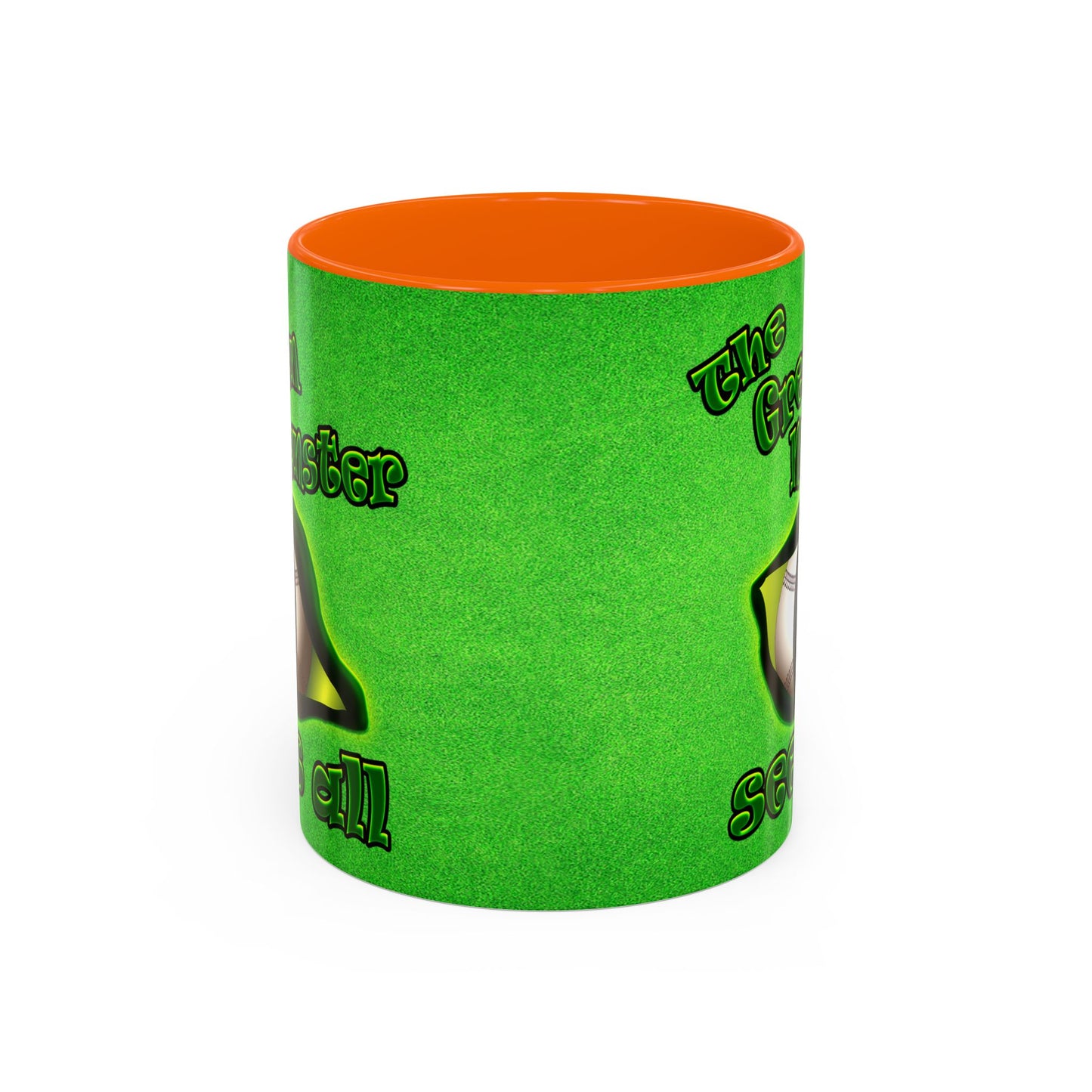 green monster - Accent Mug (green turf)