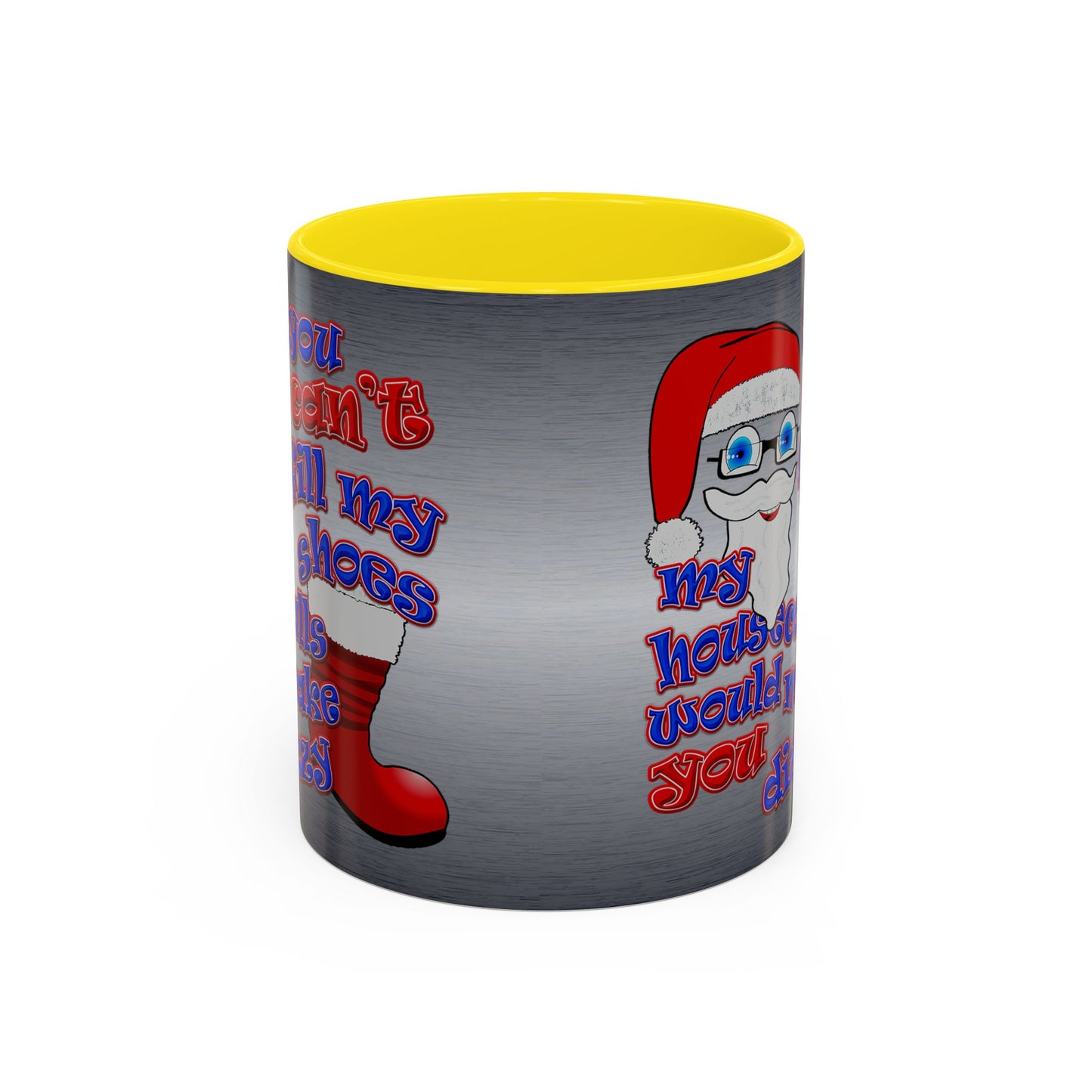 santa's shoes - Accent Mug (brushed nickel)