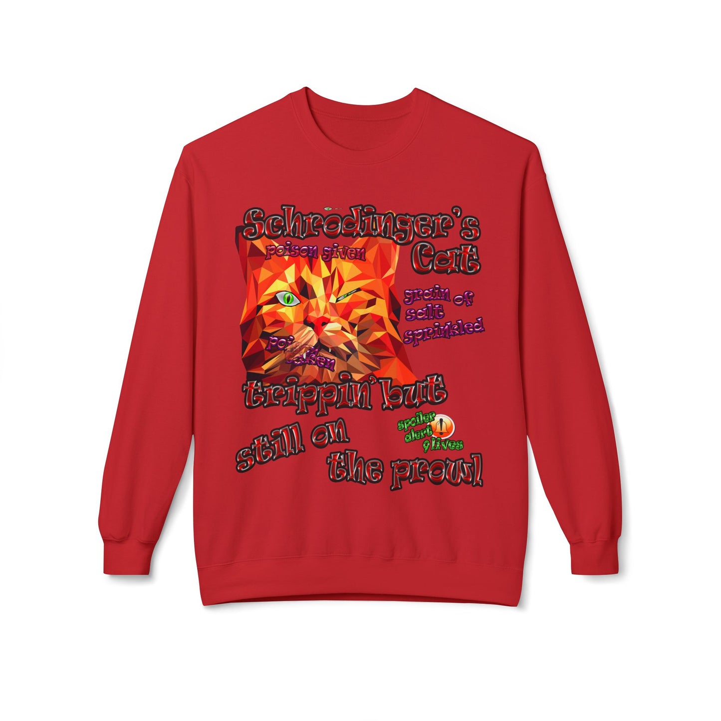 schrodinger's cat - Unisex Midweight Softstyle Fleece Crewneck Sweatshirt