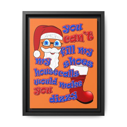 santa's shoes - framed canvas art (crusta)