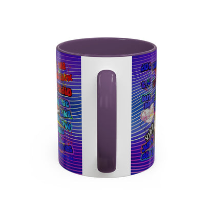 drop the beat - Accent Mug (purple wave)