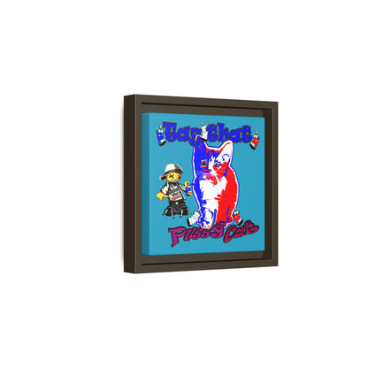 tag that - framed canvas art (turquoise)