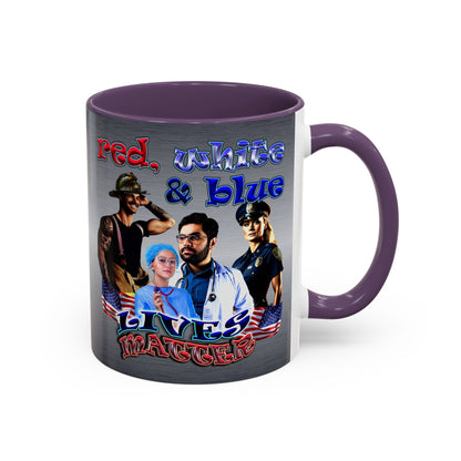 rw&b lives matter - Accent Mug (brushed nickel)