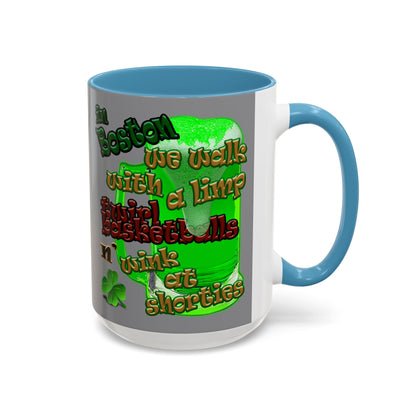 celtics logo - Accent Mug (grey)