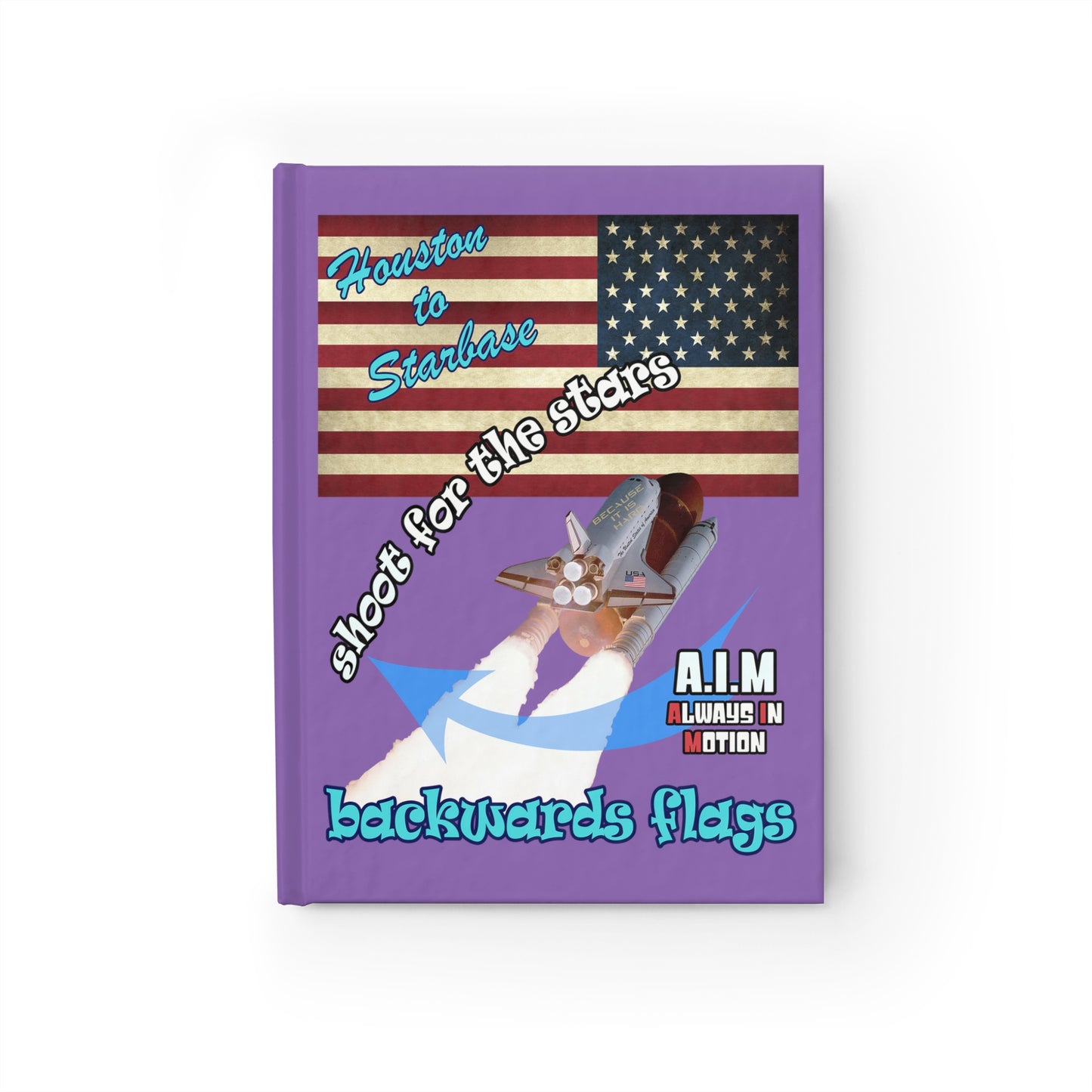 shoot for the stars - journal-blank (light purple)