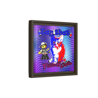 tag that - framed canvas art (purple wave)
