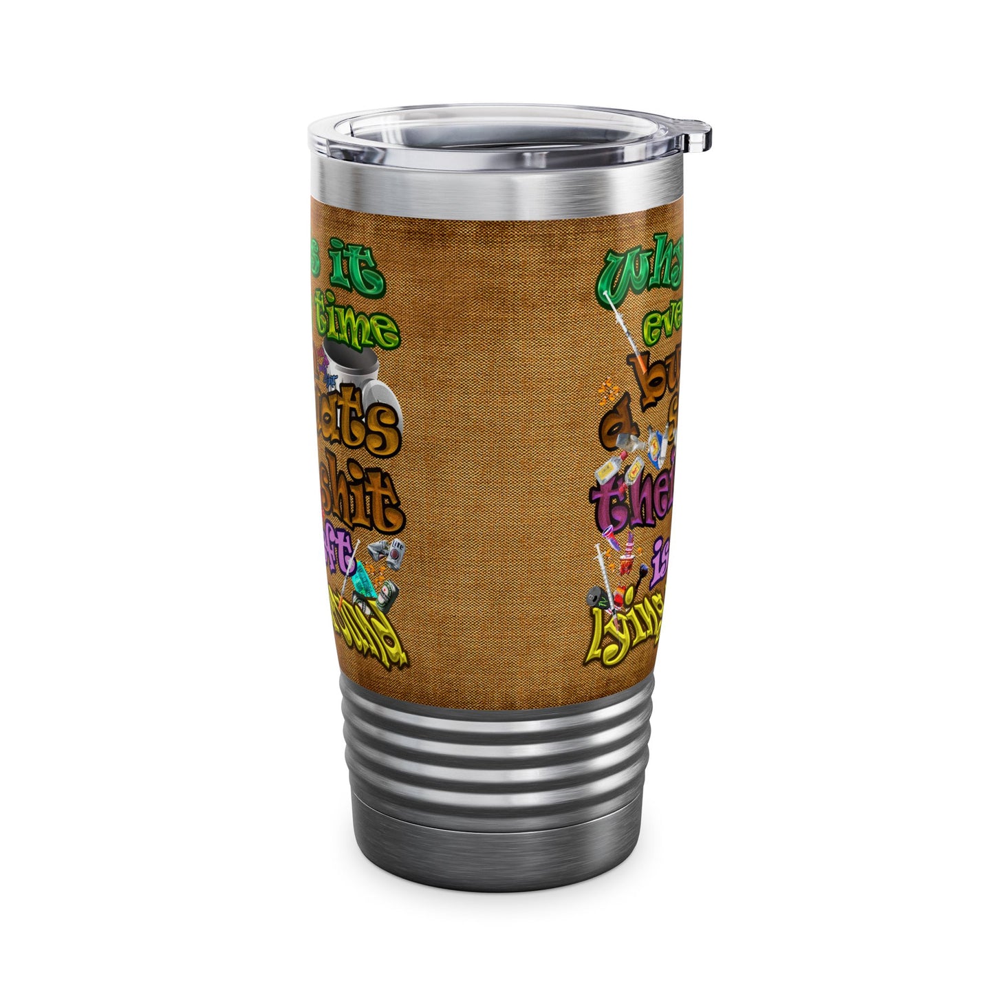 the bum's shit - Ringneck Tumbler, 20oz (brown papyrus)