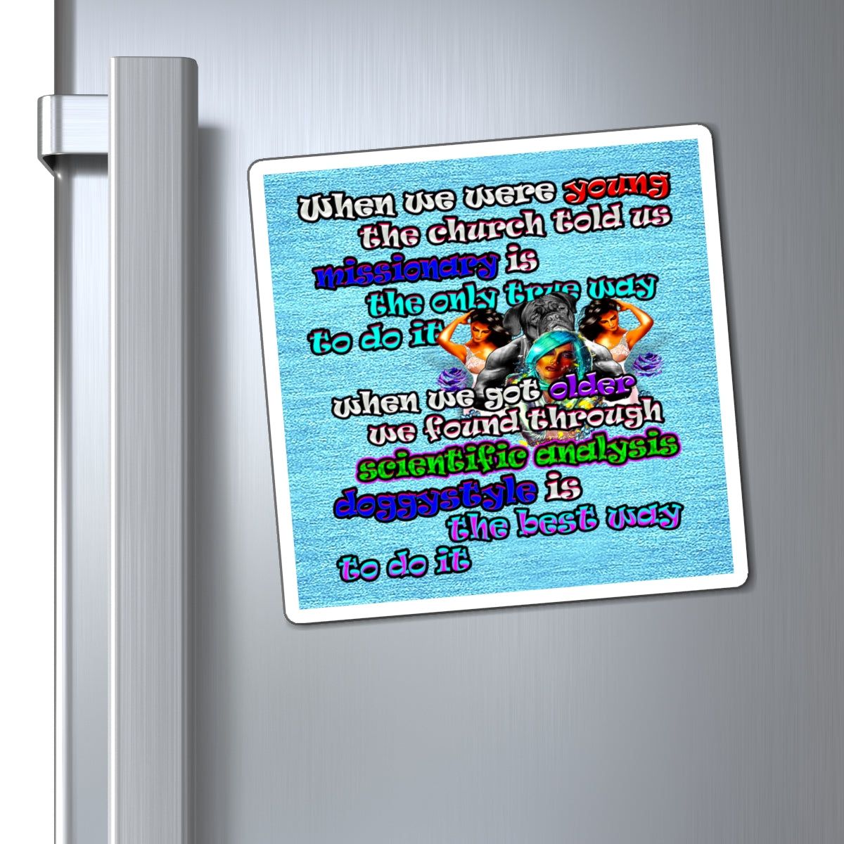 doggystyle - Magnets - (faded blue)