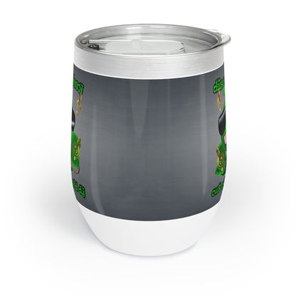 disc jockey - Chill Wine Tumbler (grey-light grey)
