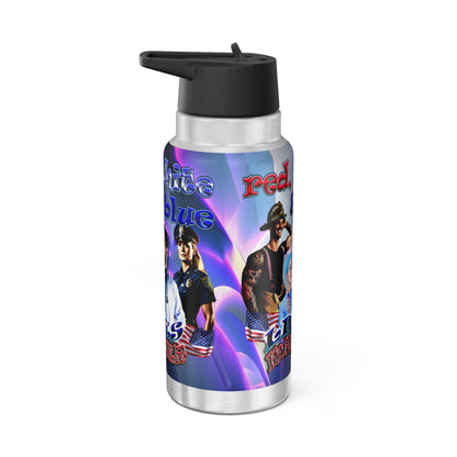 rw&b lives matter - Gator Tumbler, 32oz  (grey-pink wave)