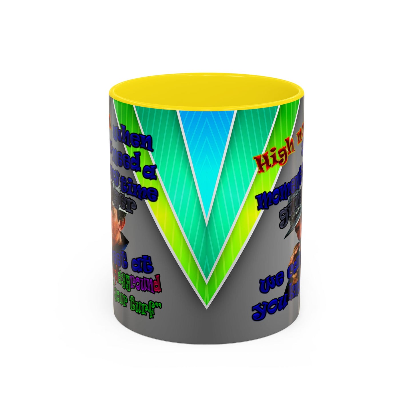 high noon - Accent Mug (rainbow split)