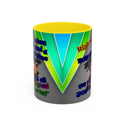 high noon - Accent Mug (rainbow split)