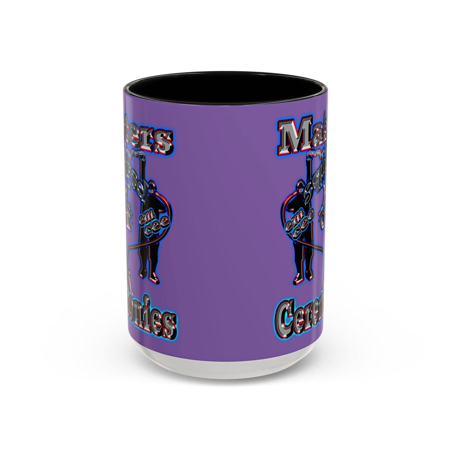em cee squared - Accent Mug (light purple)