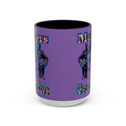 em cee squared - Accent Mug (light purple)