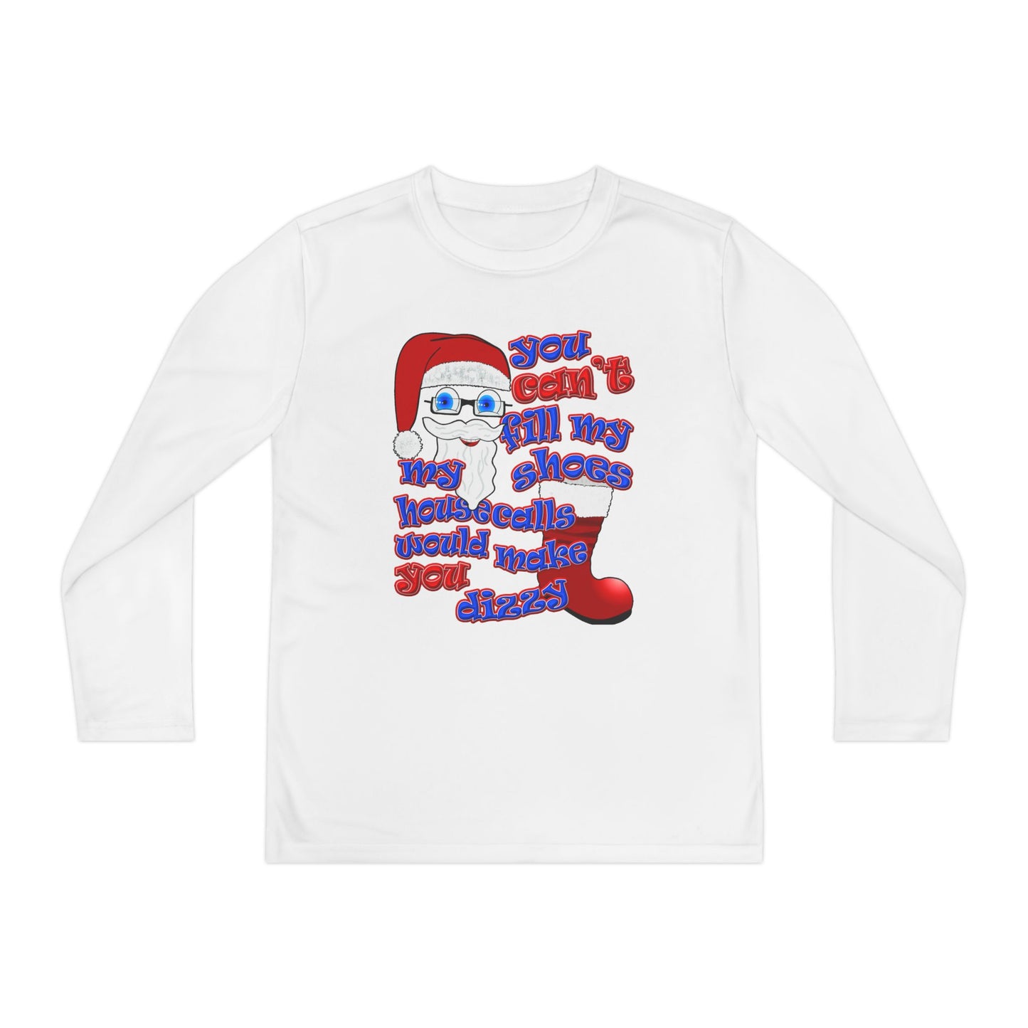santa's shoes - Youth Long Sleeve Competitor Tee
