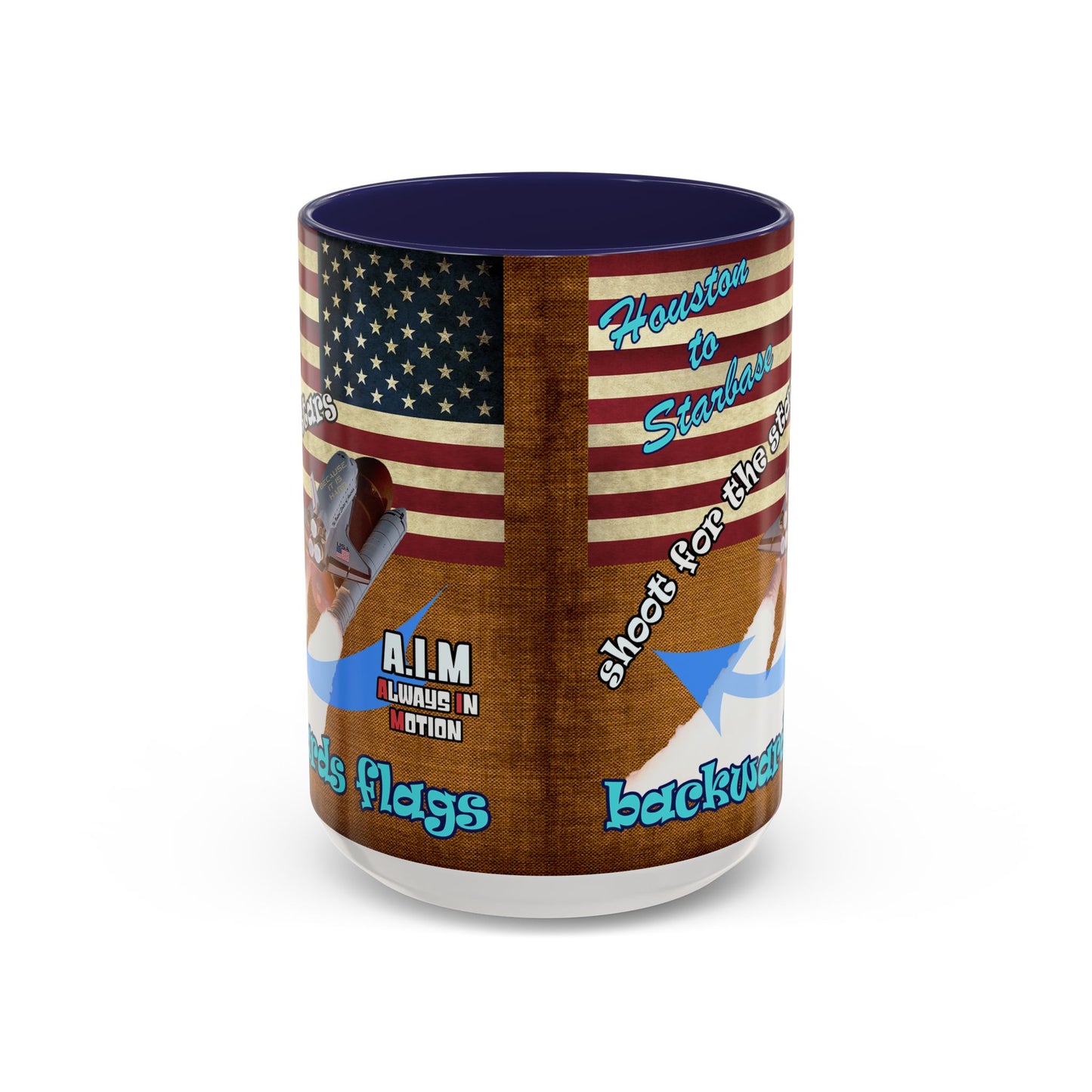 shoot for the stars - Accent Mug (brown papyrus)