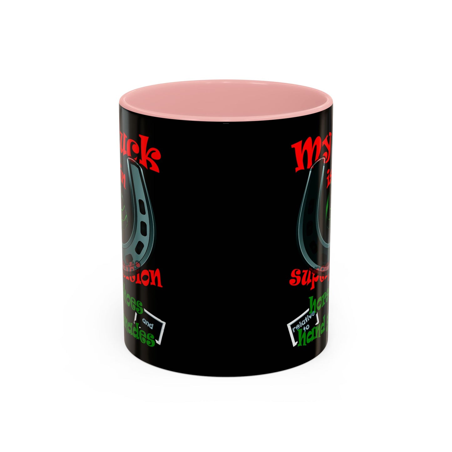 my luck - Accent Mug (black)