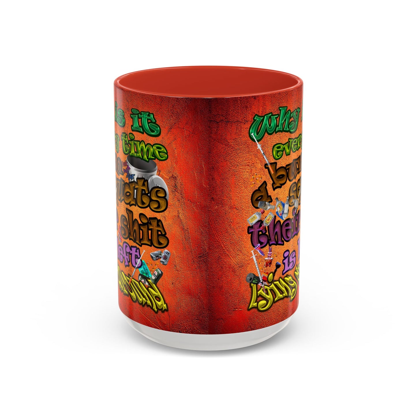 the bum's shit - Accent Mug (burnt orange)