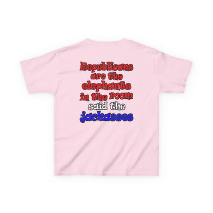 donkeys and elephants - Kids Heavy Cotton™ Tee