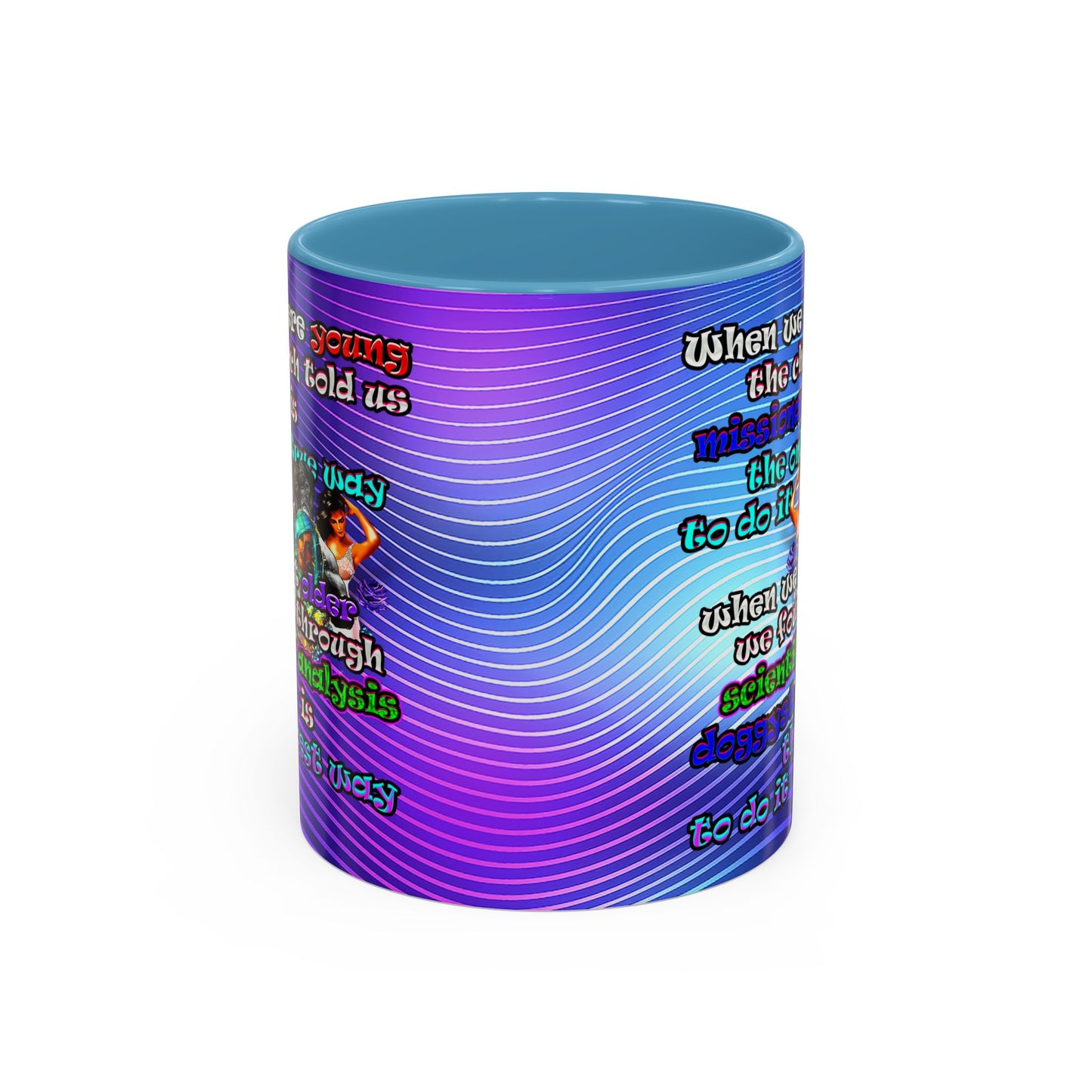 doggystyle - Accent Mug (purple wave)