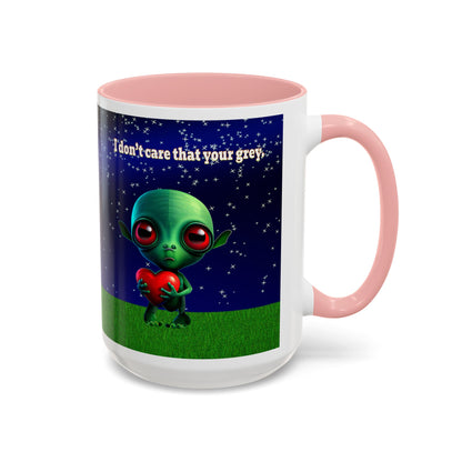 I don't care that your grey - Accent Mug ('snoops' background)