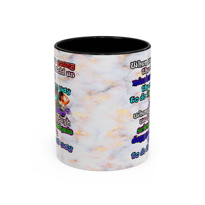 doggystyle - Accent Mug (white marble)