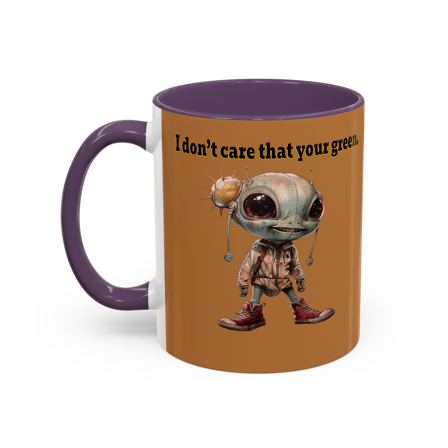 I don't care that your grey - Accent Mug (light brown)