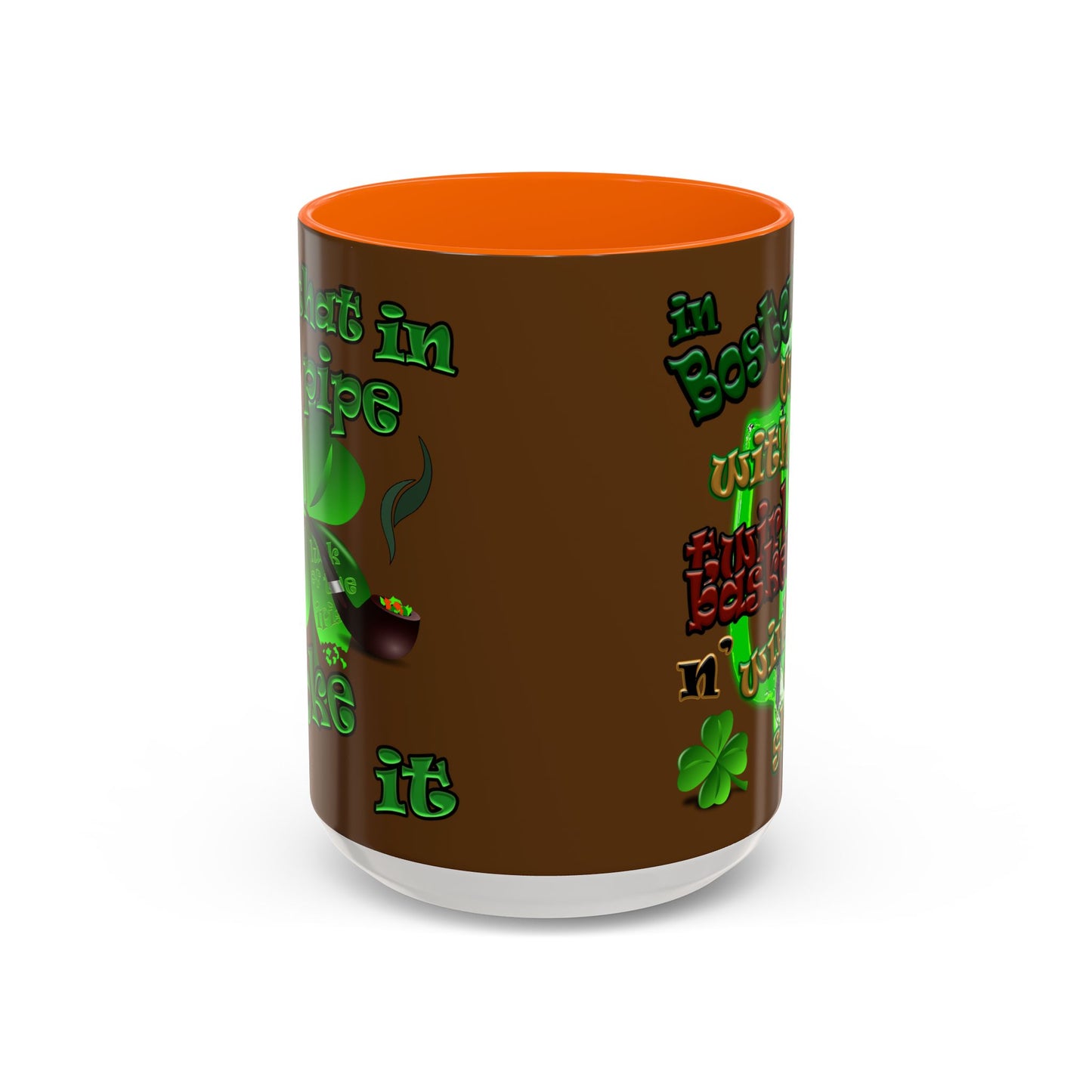 celtics logo - Accent Mug (brown)