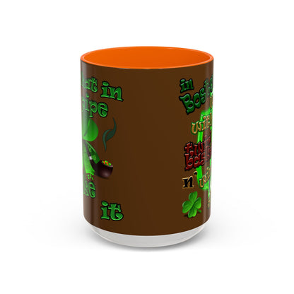 celtics logo - Accent Mug (brown)