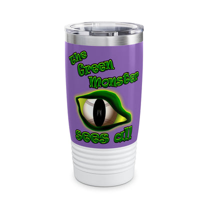 green monster - Ringneck Tumbler, 20oz (light purple)