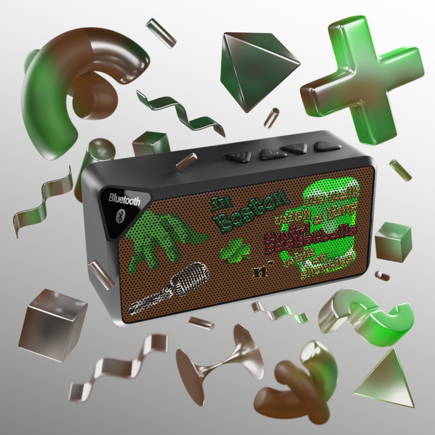 celtics logo - Jabba Bluetooth Speaker (brown)