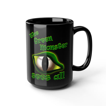green monster - Black Mug (black)