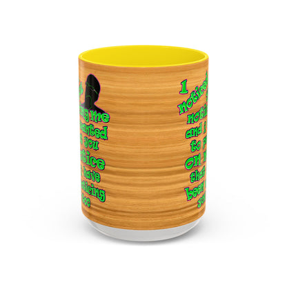 noticed you noticing - Accent Mug (butterscotch wood finish)