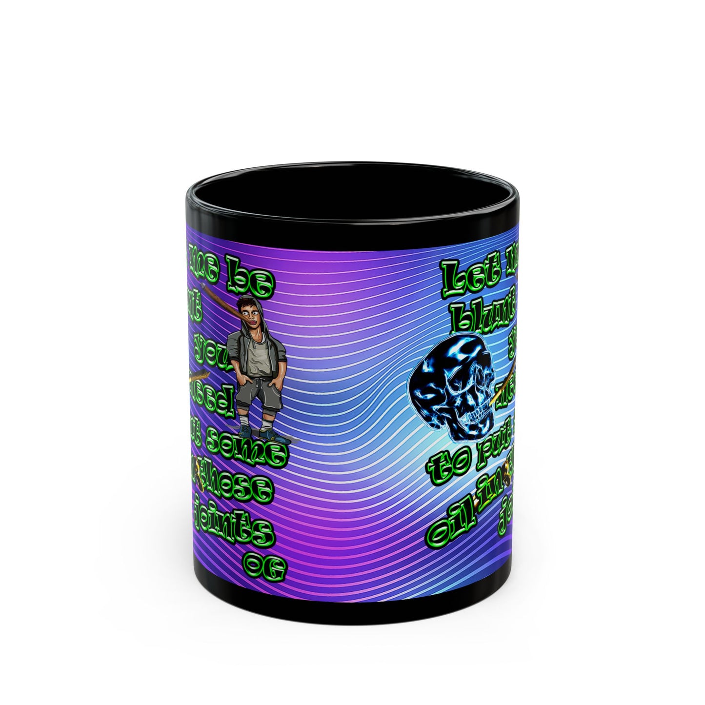 og - Black Mug (purple wave)
