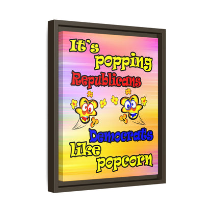 popping like popcorn - framed canvas art (color blur)