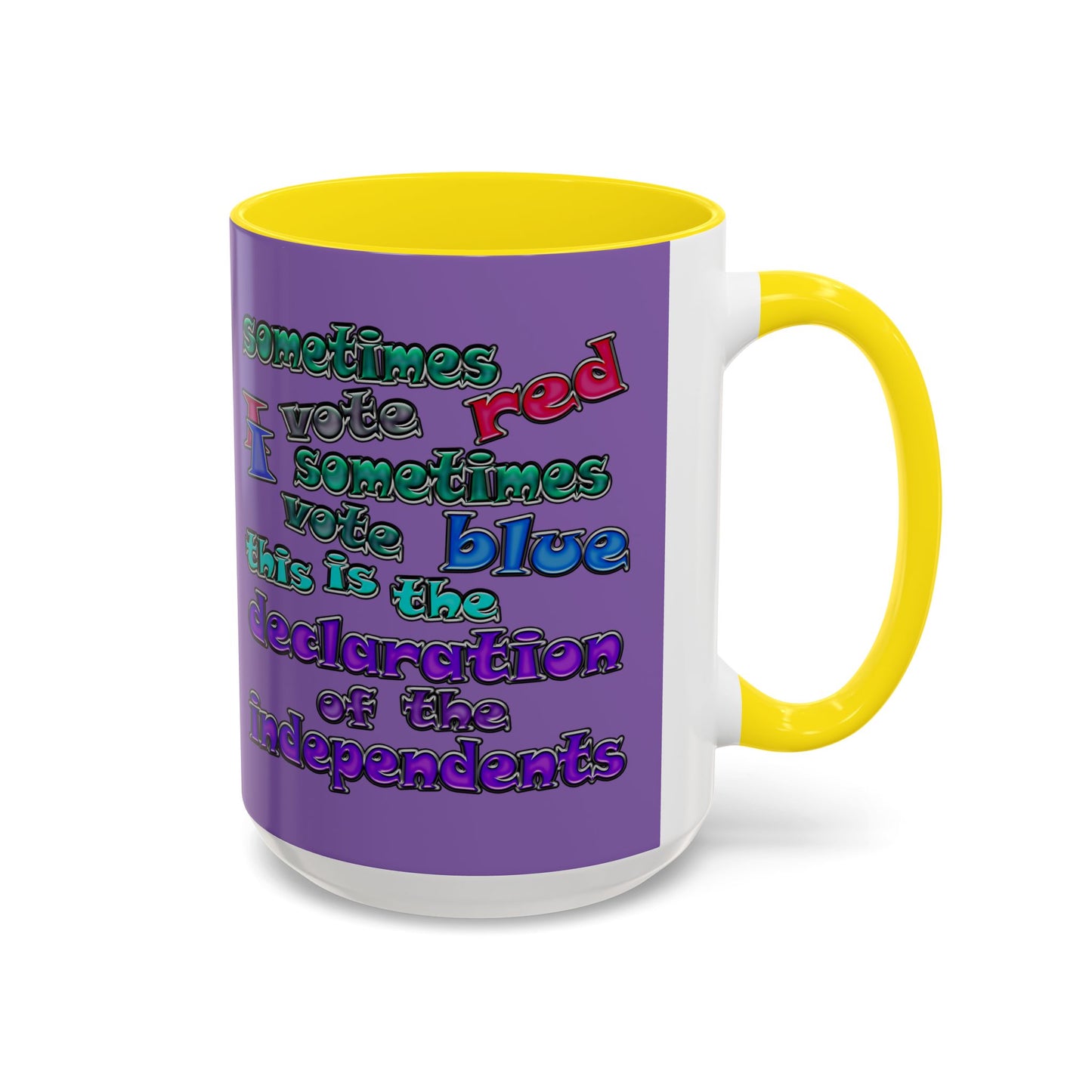 declaration of the independents - Accent Mug (light purple)