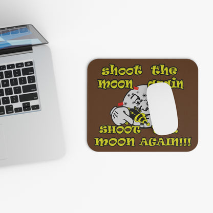 shoot the moon again - Mouse Pad (Rectangle) (brown)