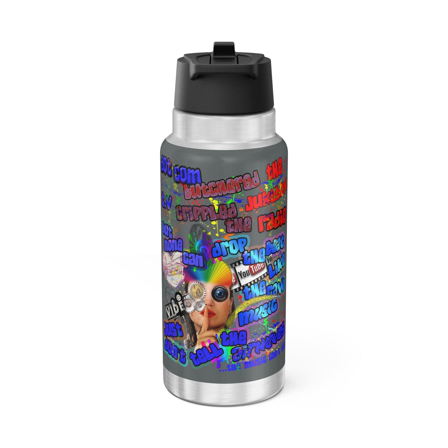 drop the beat - Gator Tumbler, 32oz (dark grey)