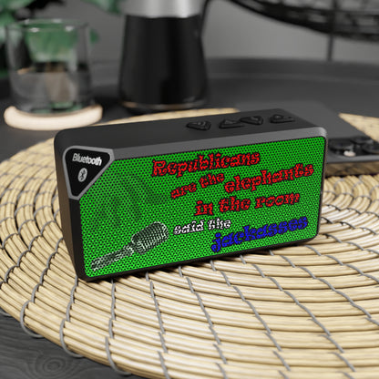 donkeys and elephants - Jabba Bluetooth Speaker (logo green)