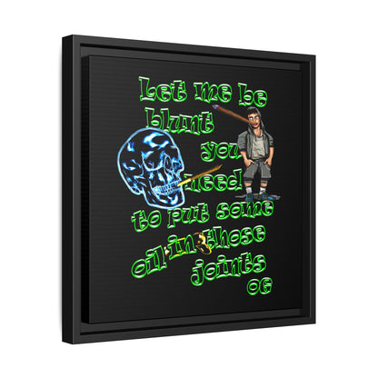 og - framed canvas art (black)