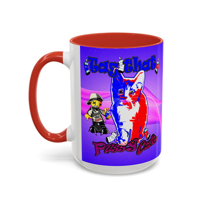 tag that - Accent Mug (purple-pink wave)